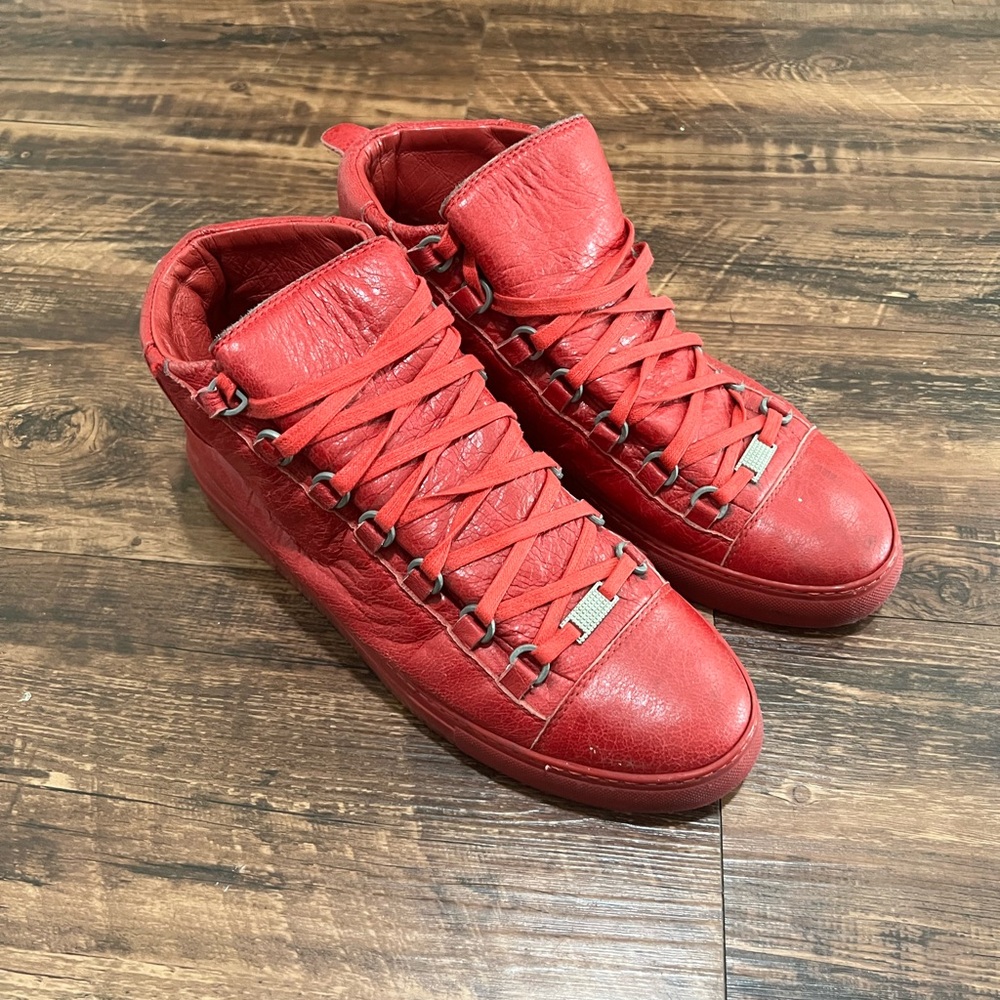Balenciaga shoes all red SZ10 in great condition - Picture 2 of 4